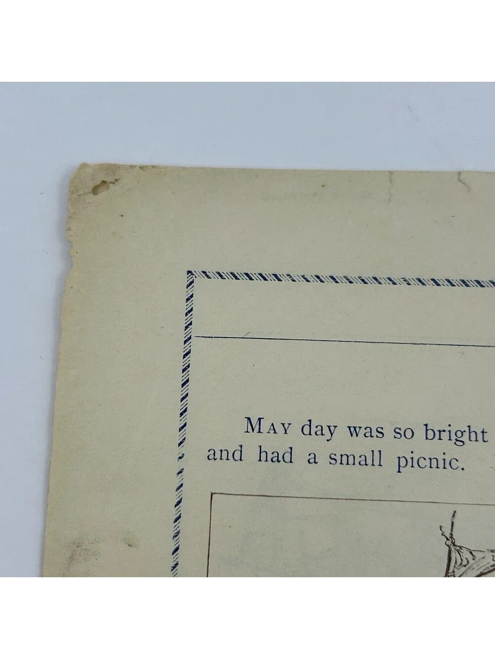 1892 Picture Paper Lesson Aug.7, 19th Century Children’s Religious Lesson    C22